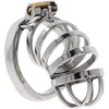 Hidden Desire Extreme Metal Chastity System, Adjustable, 7.9 cm, Sidabrinis