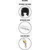 Hidden Desire Extreme Silicone Chastity System S Juodas 6.5cm