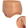 HIDDEN DESIRE ALTER EGO High Waist Silicone Open Brief S-M-L Flesh