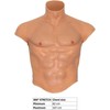 HIDDEN DESIRE ALTER EGO Silicone Male Torso Shirt with Abs, Flesh, S-L