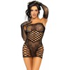 Leg Avenue Dresses Leg Avenue Tube Dress &amp; Lace Gloves Set, Juodas, One Size, Elegant Net Design