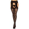 Leg Avenue Hosiery Leg Avenue Lace Suspender Stockings Juodas One Size - Elegant Design