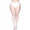 Leg Avenue Europe Baltos tinklinės pėdkelnės XL dydžio