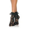 Leg Avenue Europe Leg Avenue Lace Socks Juodas with Adjustable Ruffle Trim One Size