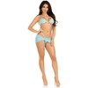 Leg Avenue Sets Mėlyna Leg Avenue Three-Piece Mėlyna Mesh Set with Rhinestone Details M/L