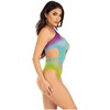 Leg Avenue Bodystockings Leg Avenue Bodysuit Ocean Ombre - Twisted Halter, Multicolor, One Size