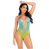 Leg Avenue Bodystockings Leg Avenue Bodysuit Ocean Ombre - Twisted Halter, Multicolor, One Size