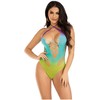 Leg Avenue Bodystockings Leg Avenue Bodysuit Ocean Ombre - Twisted Halter, Multicolor, One Size