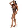 Leg Avenue Sets Leg Avenue Fishnet Set Juodas - Breathable Tank Top &amp; Shorts, One Size