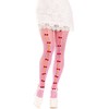 Leg Avenue Hosiery Leg Avenue Sweetheart Net Tights Heart Cutouts &amp; Rožinė Bows One Size