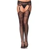 Leg Avenue Europe Juodos blondinės kojinės