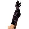 Boland Traciks Leg Avenue Satin Gloves Juodas - Elegant Short Party Priedas One Size