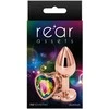 Ns novelties GALINĖ TURTAS ROSE GOLD HEART S RAINBOW