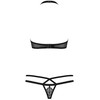 Obsessive - 838-Set-1 2 pcs Set Juodas L/XL