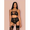 Komplet stanik pas stringi obsessive basitta l/xl