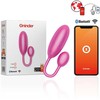 ONINDER Denver Vibrating Egg Rožinė 7x2.7 cm App-Controlled Atsparus vandeniui