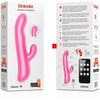Rožinė ONINDER Oslo Rožinė Dual-Action Massager with App &amp; Rotation, Atsparus vandeniui