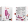 Rožinė ONINDER Tokyo Rožinė Vibrating Egg 7.5x3.2cm App-Controlled Atsparus vandeniui