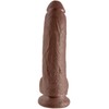 King Cock Dark KC 9" varpa su kiaušiniais, tamsi