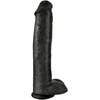 Pipedream KARALIUS GAIDYS 15 COCK WITH BALLS Juodas