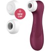 SATISFYER PRO 2 GENERACIJOS 3 SU SKYSTU ORU TAMSIAI PILKAS