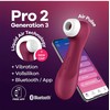 Satisfyer - Pro 2 Generation 3 App Controlled Wine Raudona