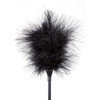 Secretplay 100 Fetish Secret Play Dual-Sided Intimate Priedas Juodas Feather &amp; Whip 21cm