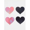 Secretplay 100 Fetish Secret Play WOW BOOBS! Heart-Shaped Holographic Body Covers Set 7.7x6.7cm