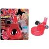Seven Creations Jelly Rabbit Vibrating Silicone Ring, Atsparus vandeniui, Clear