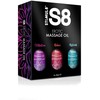 Stimul8 S8 Erotic Massage Oil Box Masažo aliejų rinkinys (3 x 50 ml)