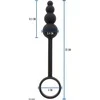Toyjoy Anal Snake Plug & Penis Ring Juodas