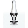 ToyJoy Diamond Bum Bijou Large - Aliuminio Plug with Sidabrinis Gem, 13 cm