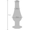 ToyJoy Diamond Bum Bijou Medium Aluminum Plug with Sidabrinis Accent 11cm