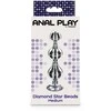 TOYJOY Diamond Star Beads Medium Sidabrinis