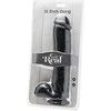 Get Real TOYJOY Dildo-cock 11 colių su kamuoliukais juodas