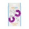 Toy joy TOYJOY Furry Fun Cuffs Violetinė - Soft Plush Restraint System with Keys
