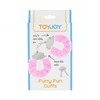 Rožinė TOYJOY Furry Fun Cuffs Rožinė - Plush-Coated Steel Wrist Restraints
