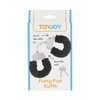 BoT TOYJOY Furry Fun Cuffs Juodas - Soft Plush Wrist Restraint Set
