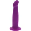 Get Real TOYJOY Siauras dildo su siurbtuku prisegamam dirželiui 15cm