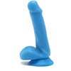 Mėlyna Get Real Happy Dicks Mėlyna 12 cm Anatomical Model with Suction Base