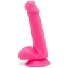 Rožinė Get Real Happy Dicks Rožinė Anatomical Model 12 cm with Suction Base