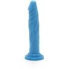 Get Real TOYJOY Mėlyna silikoninė dildė su siurbtuku 19 cm
