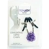 TOYJOY Violetinės spenelių spaustukai grandinės bdsm bondage