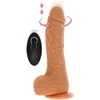 Get Real Aukštyn ir žemyn besisukantis vibruojantis dildo šviesios odos atspalvis