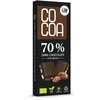Ekologiškas juodasis šokoladas 70 % su PEKANO riešutais, 40 g, COCOA
