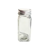 Stiklinis prieskonių indelis, 120 ml (mažos skylutės, metalinis dangtelis)