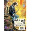 Albumas eskizams, A5, 25 lapai, 210gsm, reljefiniai vidiniai lapai, su spirale viršuje