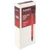 Automatinis tušinukas PRESTIGE, Axent, 0.7mm, raudonos sp. metalinis korpusas, mėlynos sp.