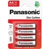 Baterijos PANASONIC Zinc-Carbon, AA (LR6), 4 vnt.