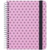 Bloknotas AXENT, B6+, langeliais, 120 lapų, 80gsm, su spirale šone, rožinės sp.